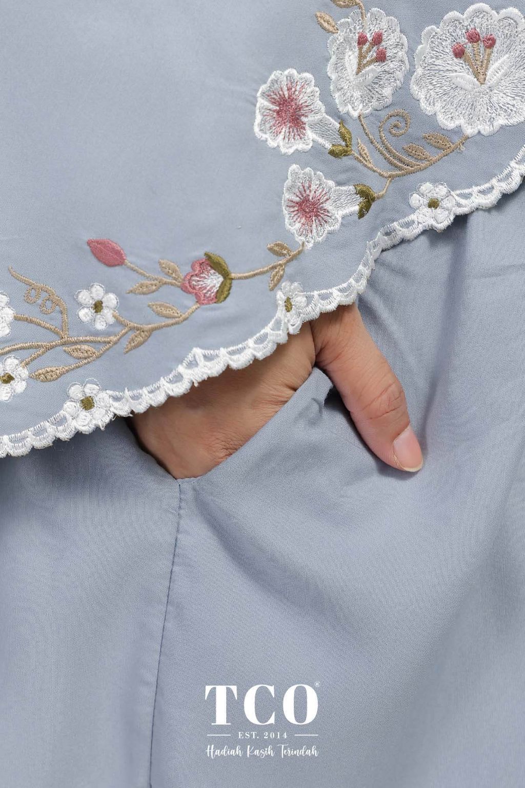 06_Telekung TCO Pearl Yasmine Smoky Bluish