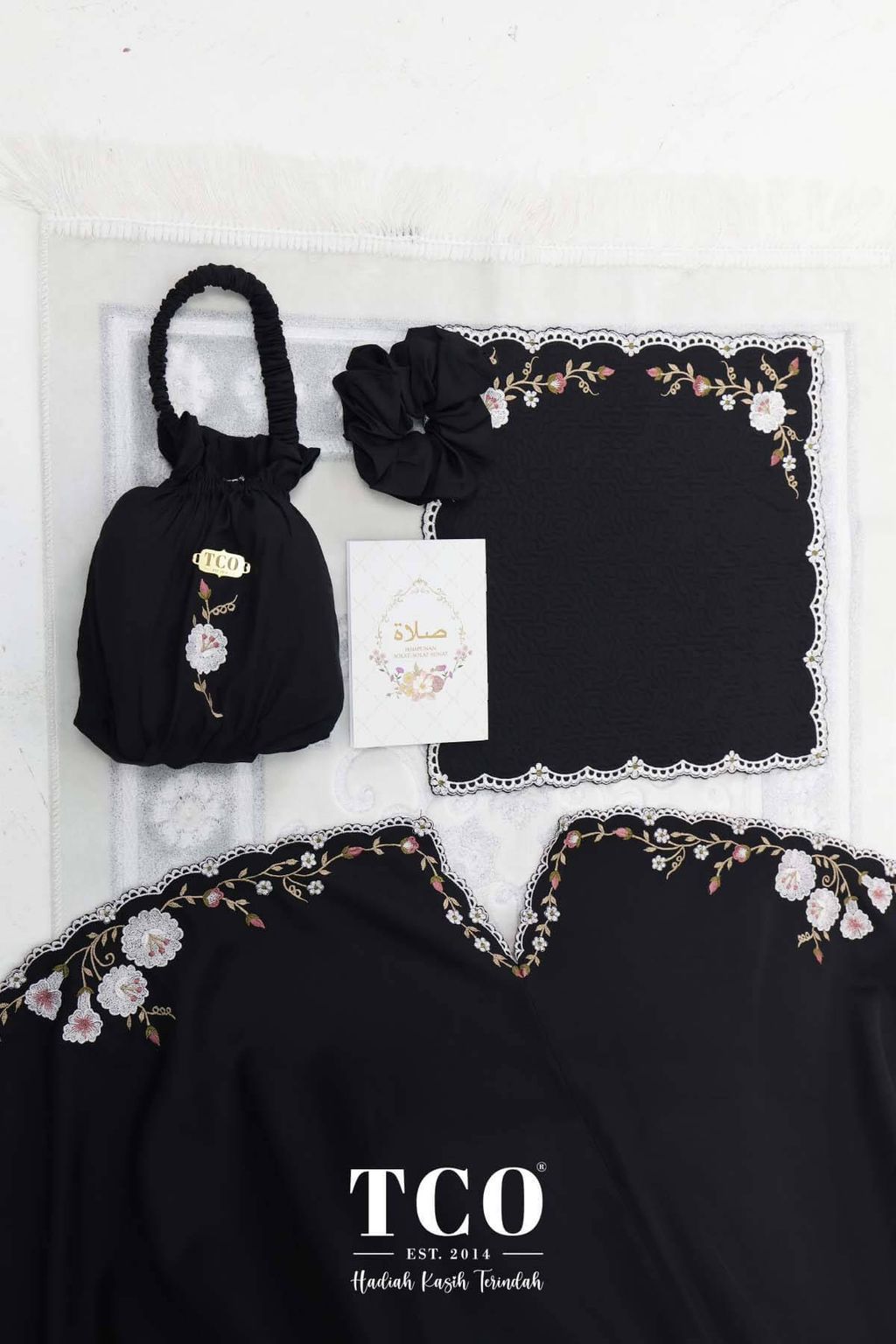 07_Telekung TCO Pearl Yasmine Classic Black