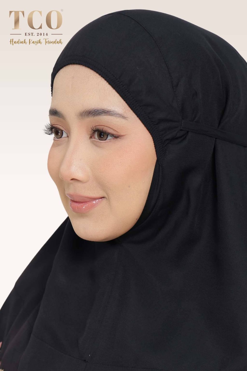 04_Telekung TCO Pearl Yasmine Classic Black