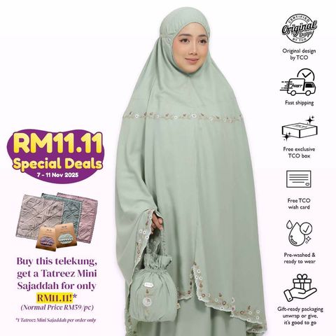 04_Telekung TCO Pearl Yasmine Serene Green