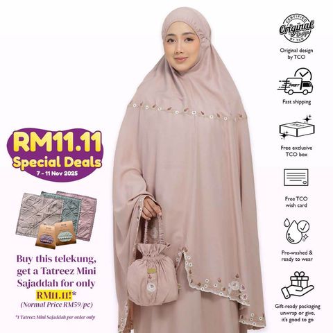 05_Telekung TCO Pearl Yasmine Creamy Mocha