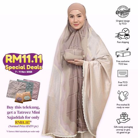 02_Telekung TCO Travel Ezi Linea Sandy Brown