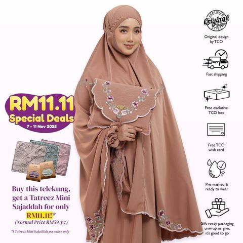 03_Telekung TCO Mekar Luxe Burnt Brick