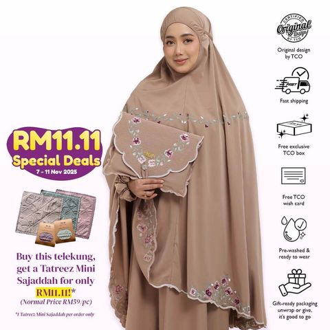 02_Telekung TCO Mekar Luxe Coco Mocha