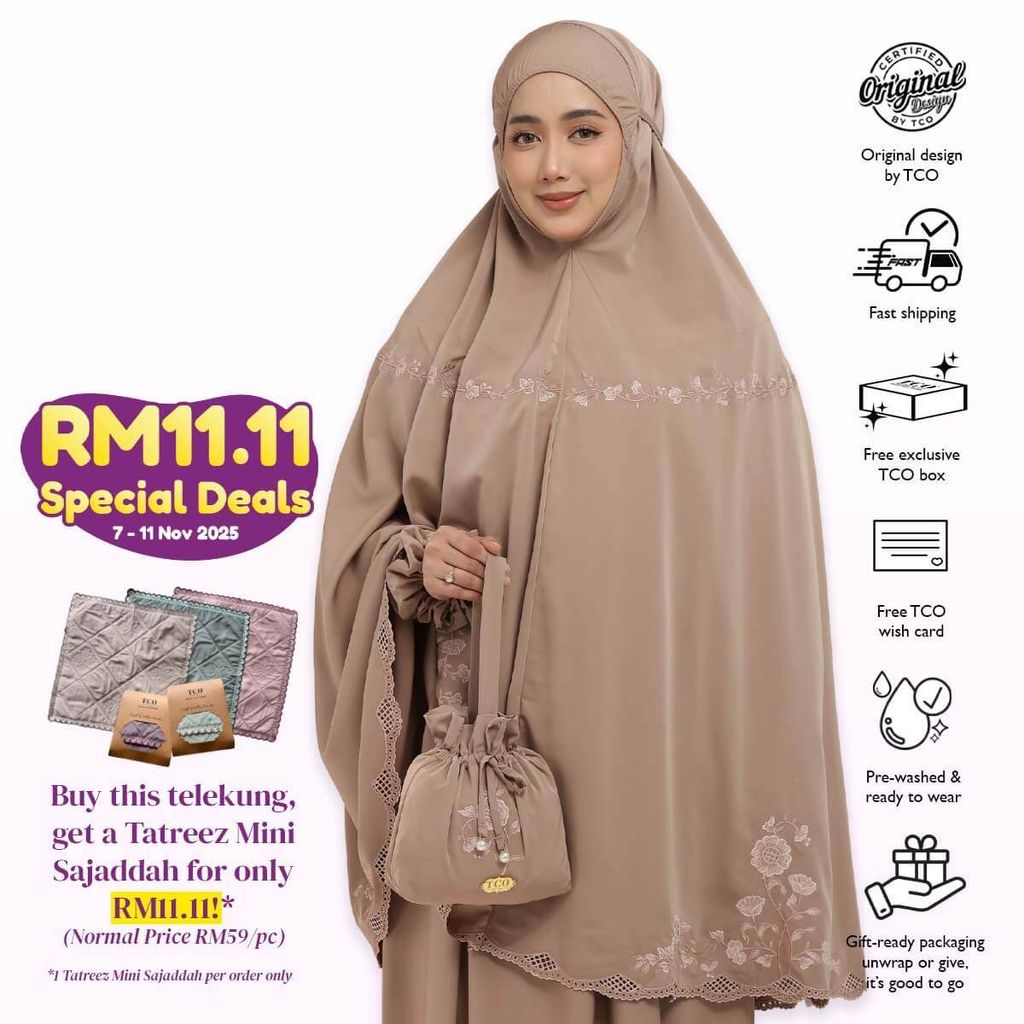 03_Telekung TCO Windy Luxe Coco Mocha