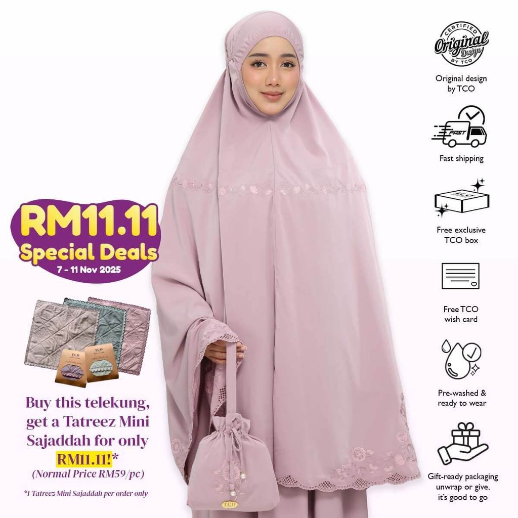 06_Telekung TCO Windy Luxe Dusty Mauve