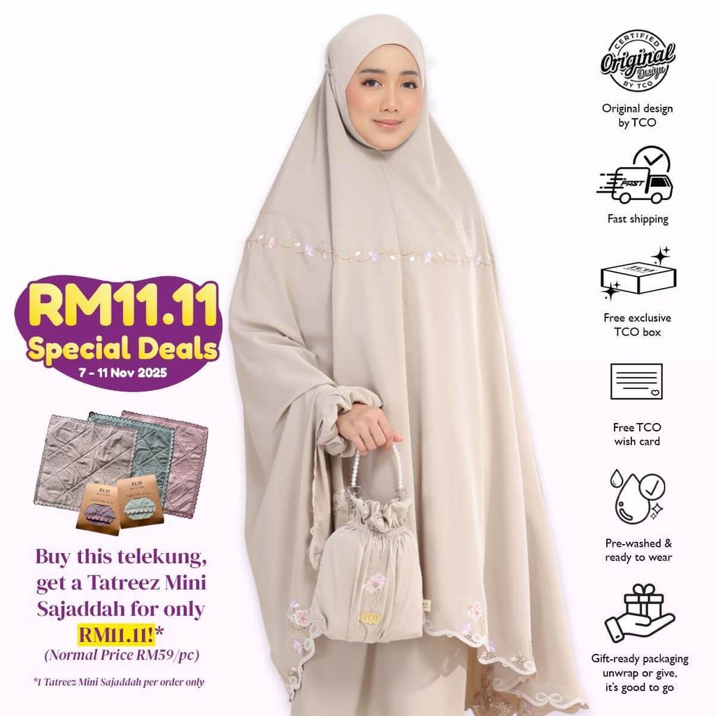 10_Telekung TCO Blossom Luxe Hazel Wood