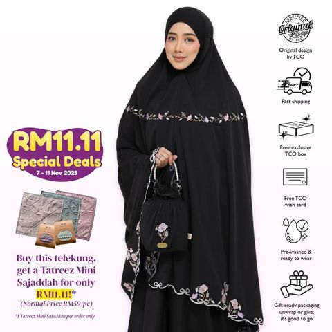 05_Telekung TCO Blossom Luxe Jet Black