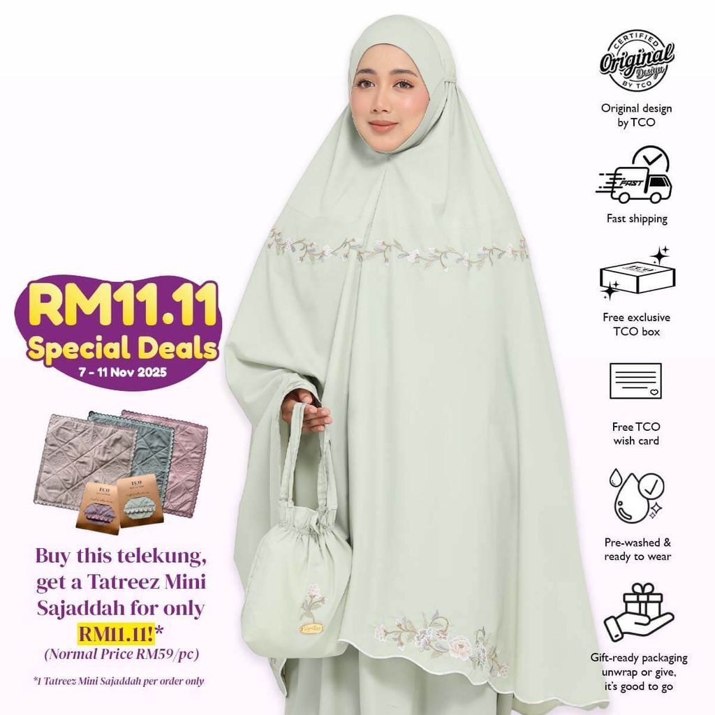 07_Telekung TCO Signature Camellia Pale Olive