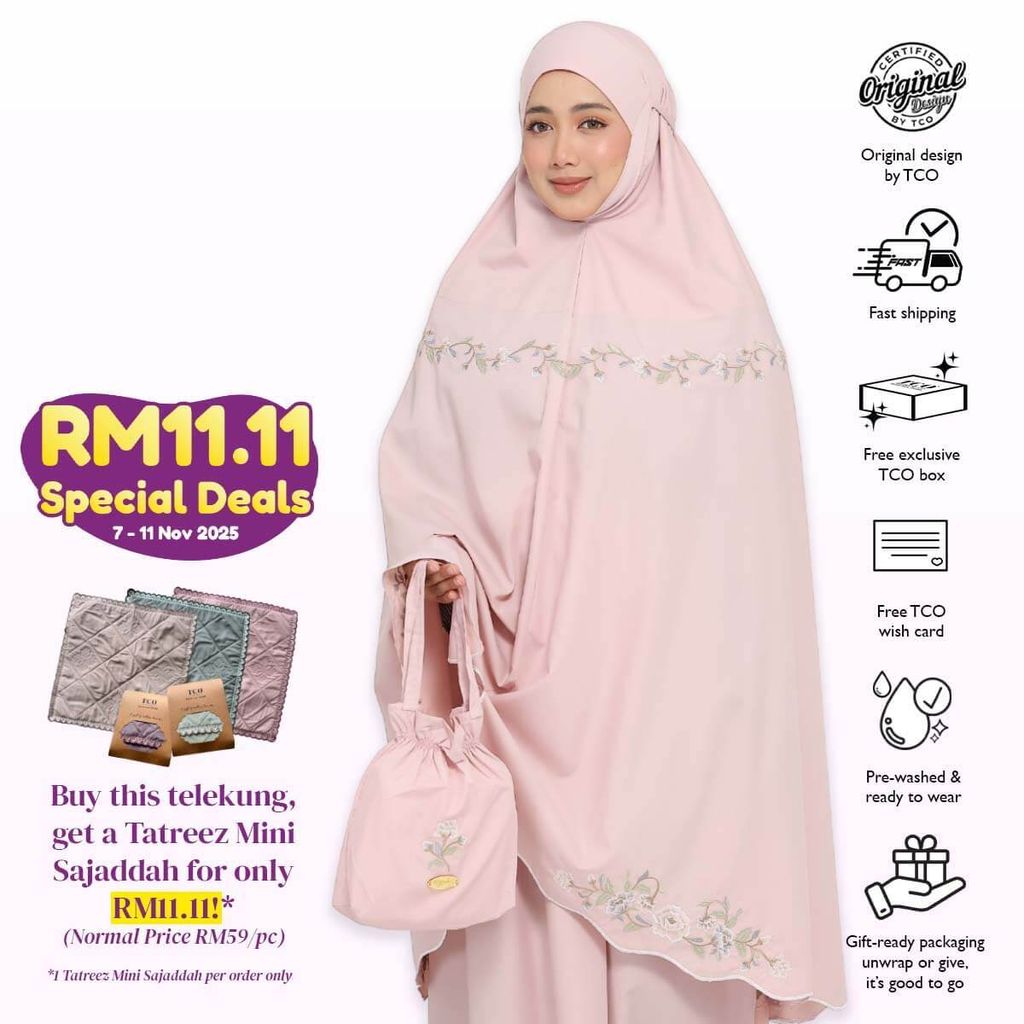 05_Telekung TCO Signature Camellia Blush Rose