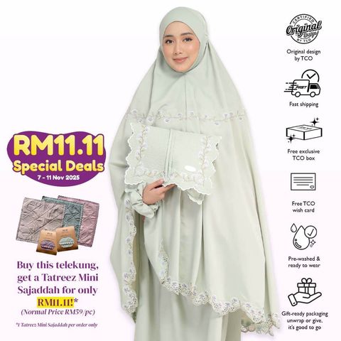 07_Telekung TCO Signature Pesona Pale Olive