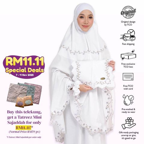 09_Telekung TCO Signature Pesona Pearl White