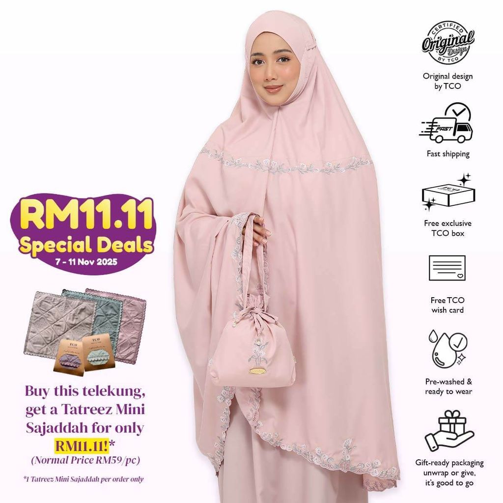 05_Telekung TCO Signature Tulip Blush Rose