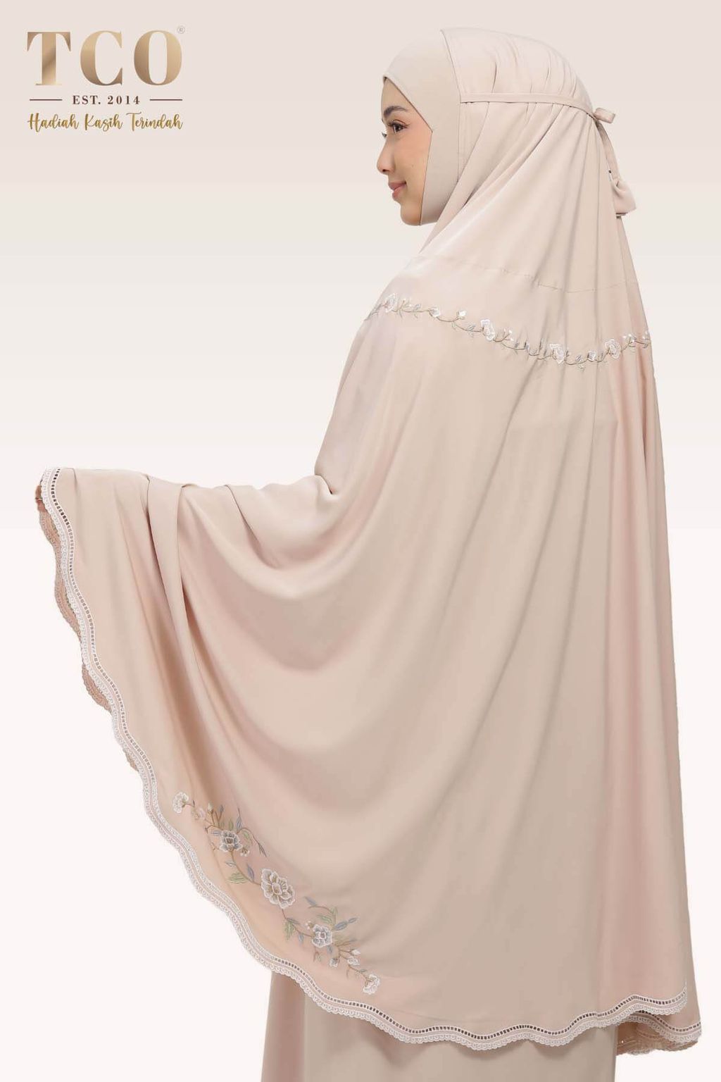 03_Telekung TCO Kameela Luxe Almondy Latte