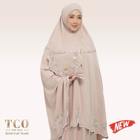 01_Telekung TCO Kameela Luxe Almondy Latte New