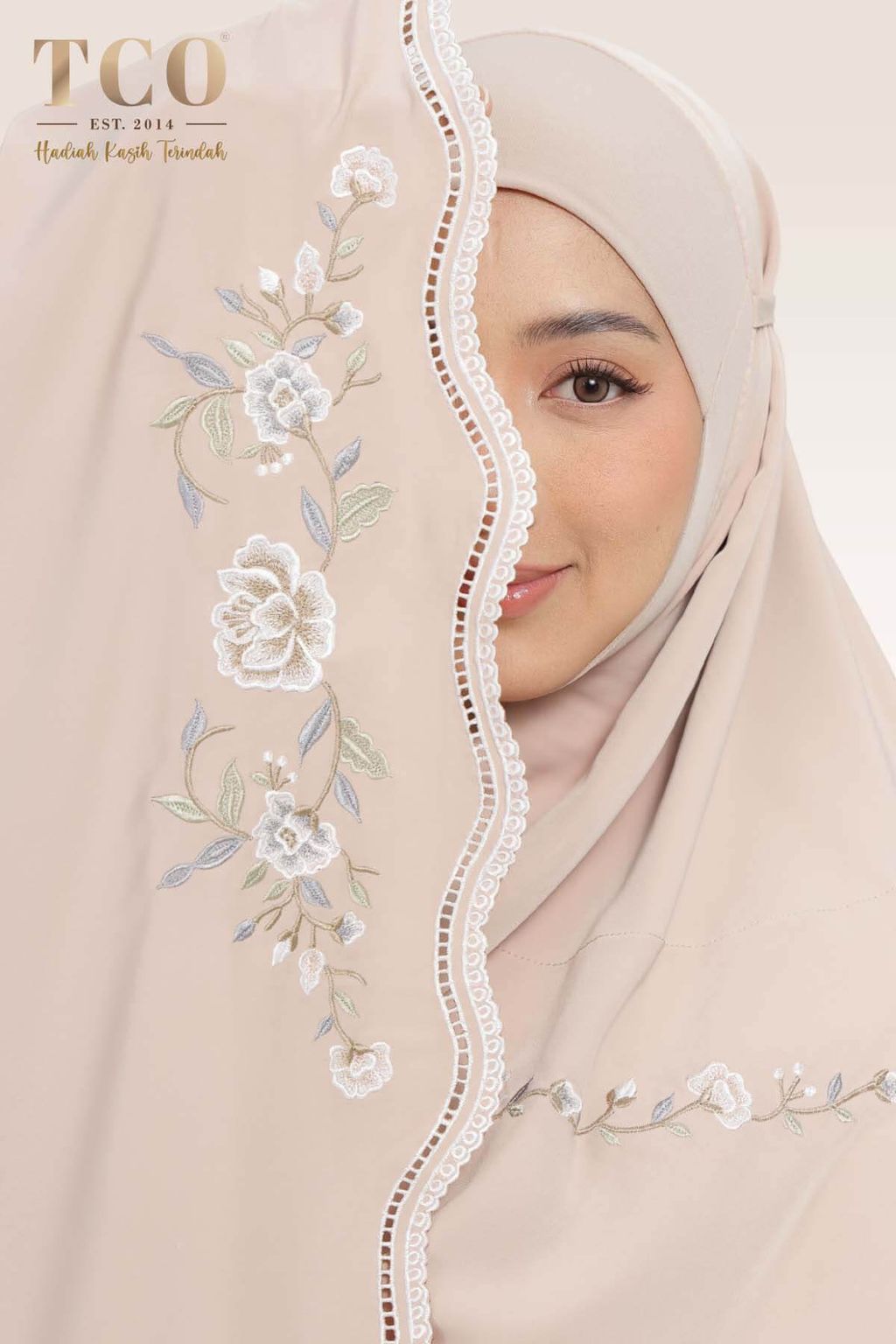 05_Telekung TCO Kameela Luxe Almondy Latte