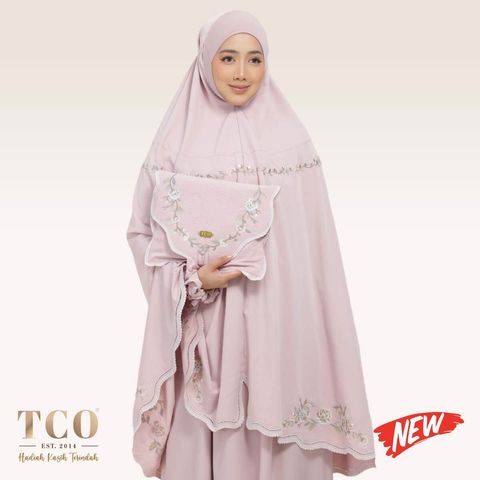 01_Telekung TCO Kameela Luxe Dusty Rose New