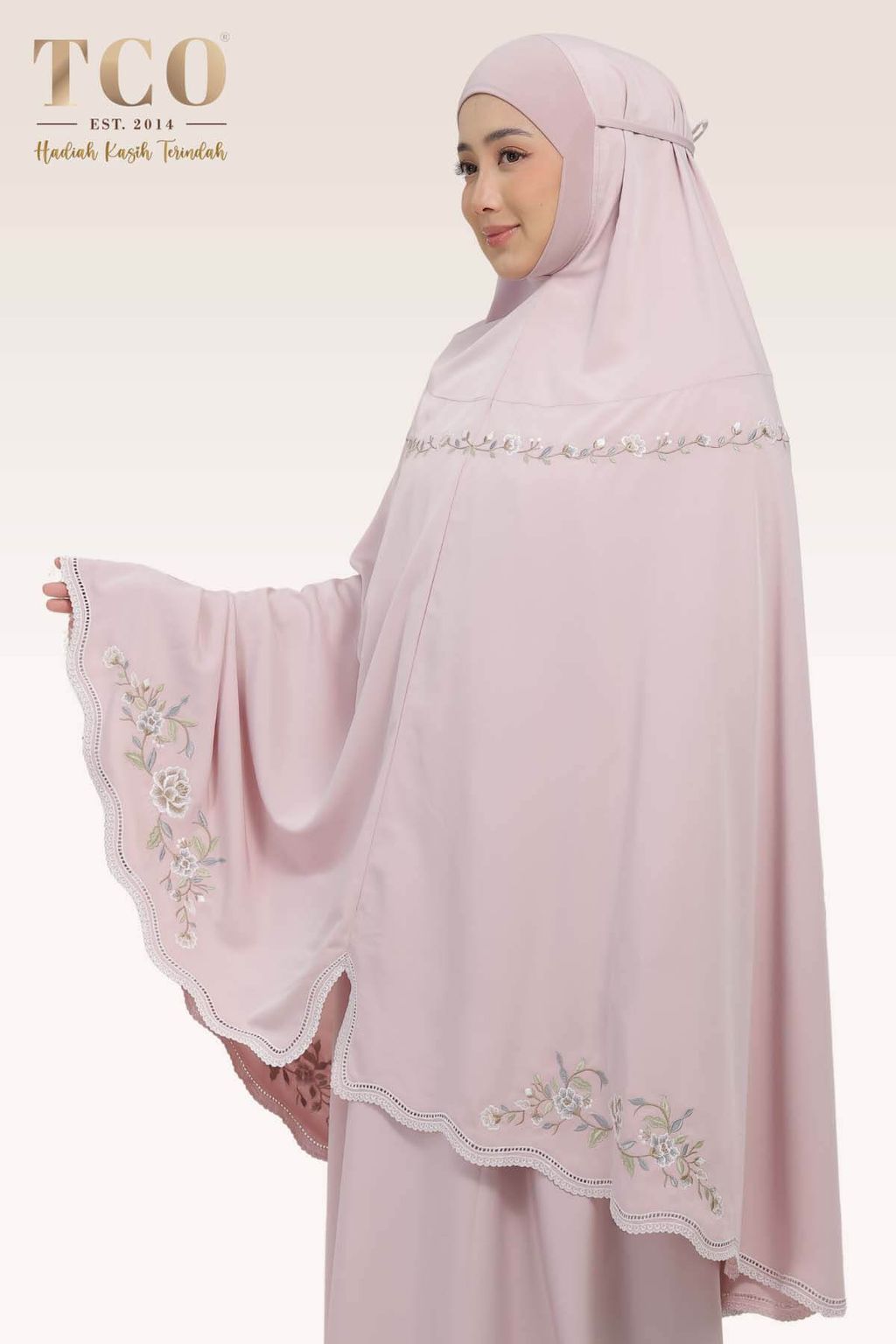 02_Telekung TCO Kameela Luxe Dusty Rose