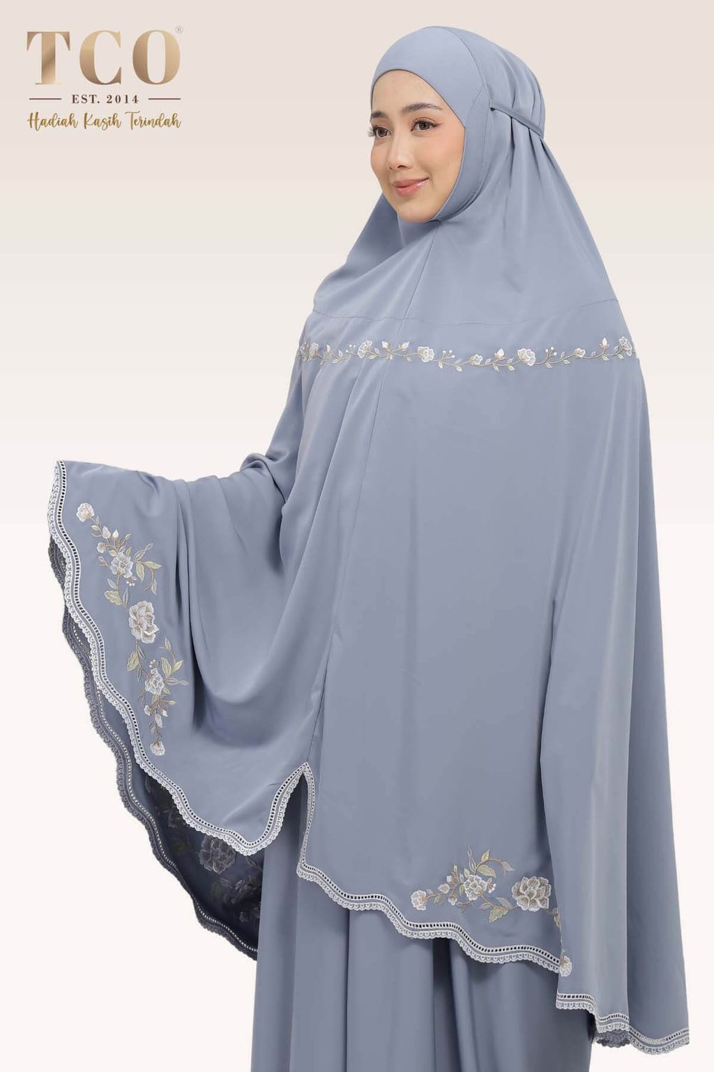 02_Telekung TCO Kameela Luxe Icy Gray