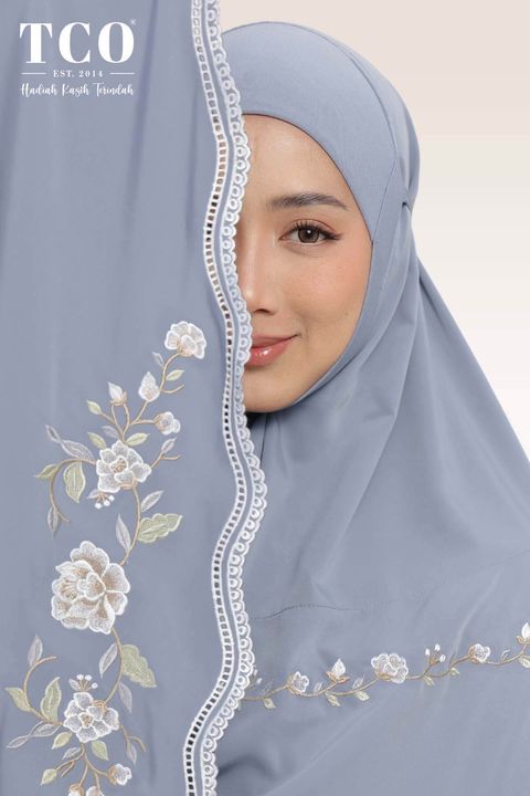 05_Telekung TCO Kameela Luxe Icy Gray