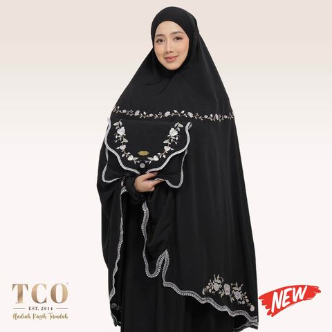 01_Telekung TCO Kameela Luxe Jet Black New