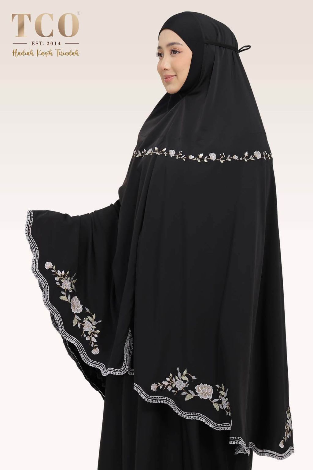 02_Telekung TCO Kameela Luxe Jet Black