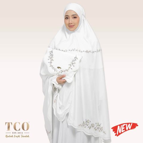 01_Telekung TCO Kameela Luxe Off White New