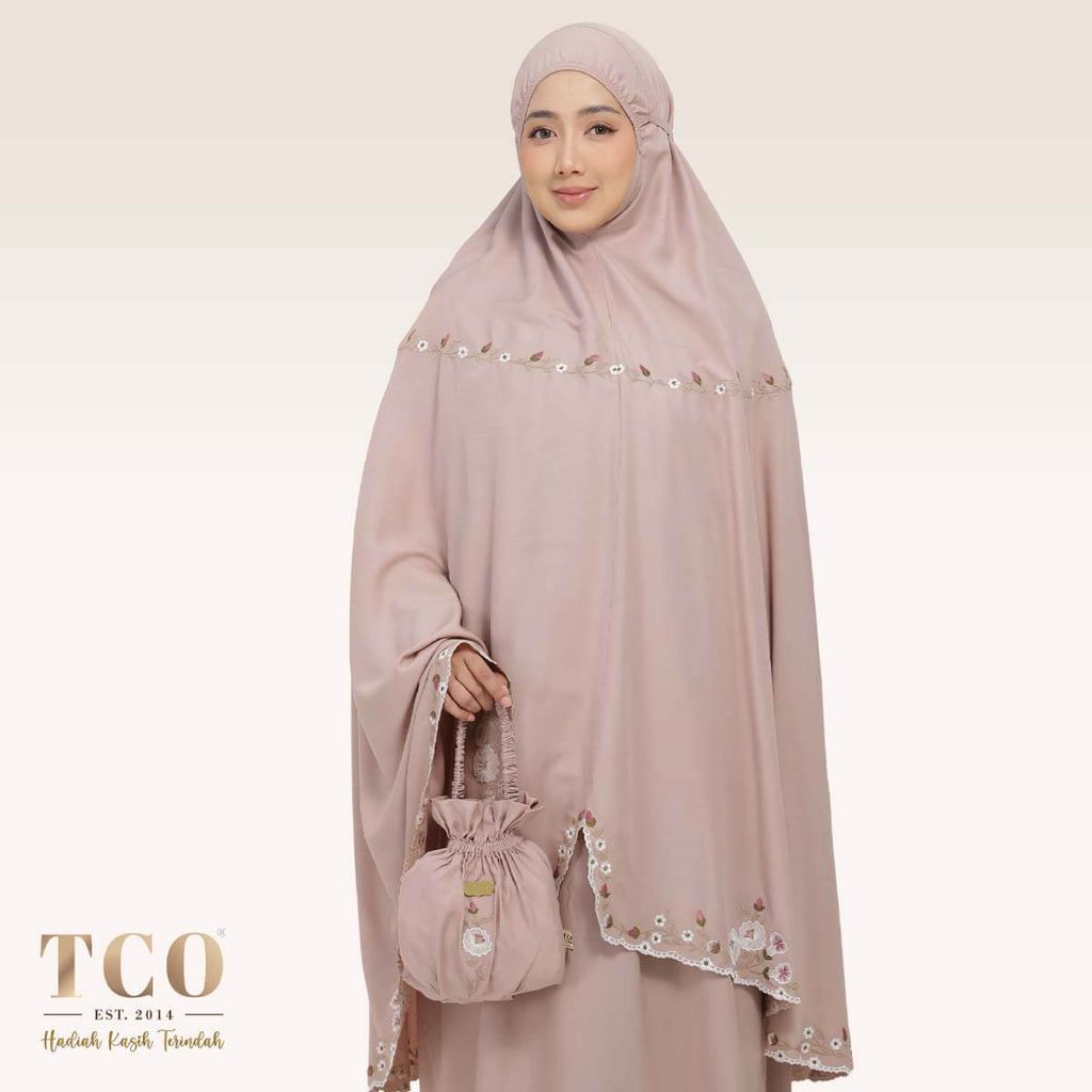 01_Telekung TCO Pearl Yasmine Creamy Mocha