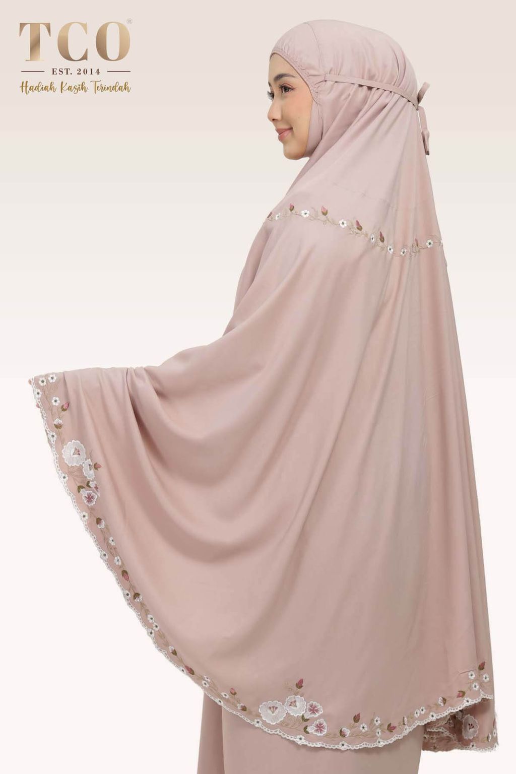 03_Telekung TCO Pearl Yasmine Creamy Mocha