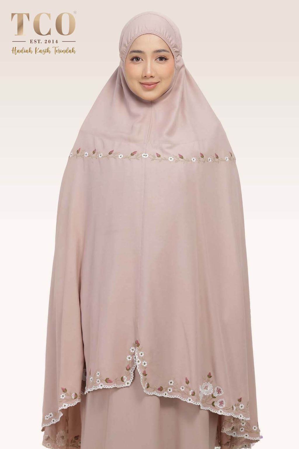 02_Telekung TCO Pearl Yasmine Creamy Mocha