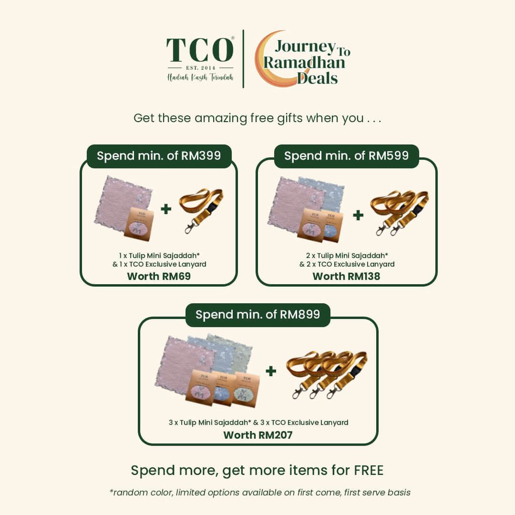 Free gifts with certain minimum purchase at Telekung TCO