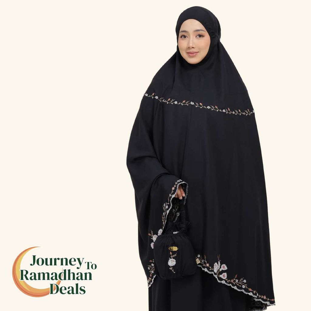 06_Telekung TCO Pearl Yasmine Classic Black