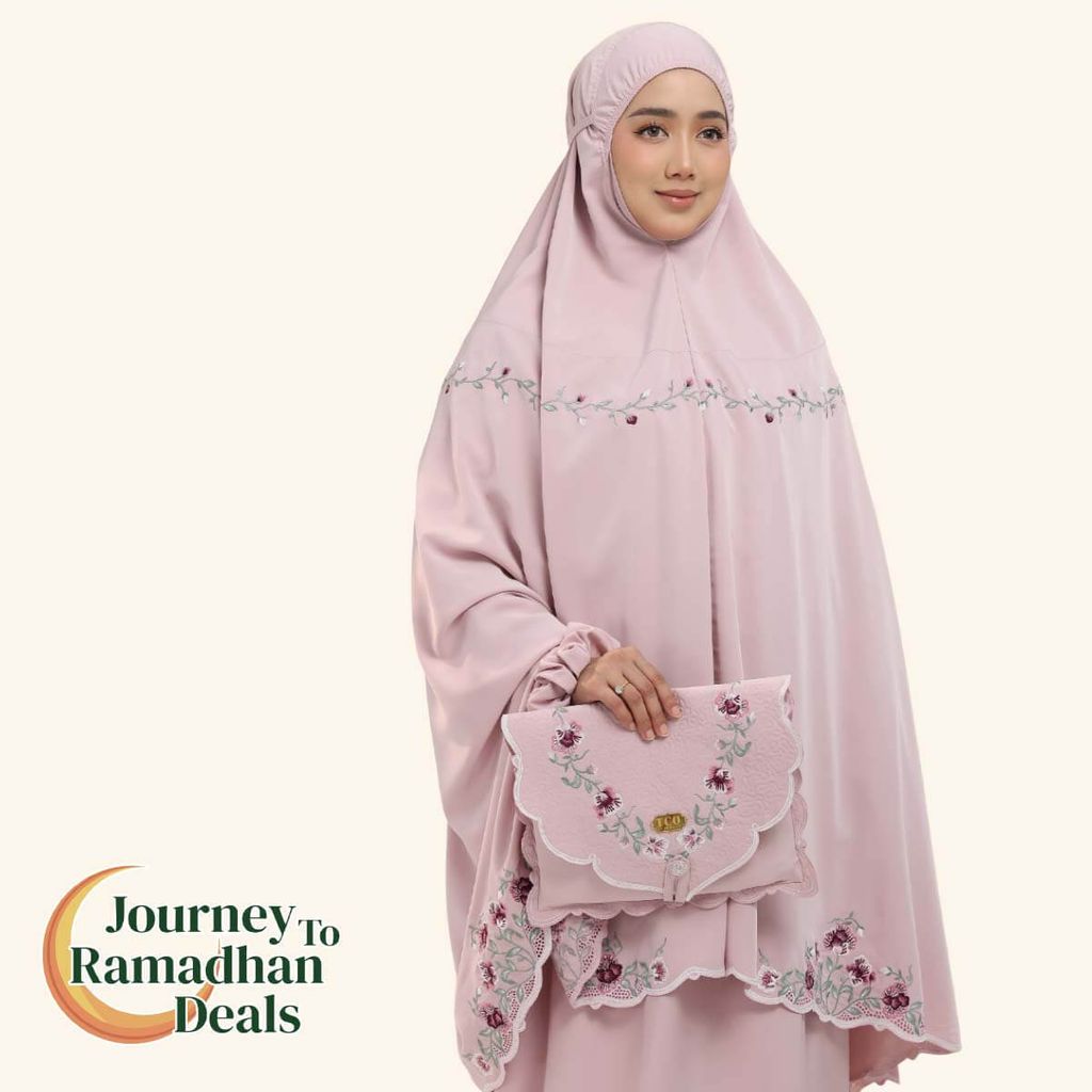 02_Telekung TCO Mekar Luxe Dusty Rose