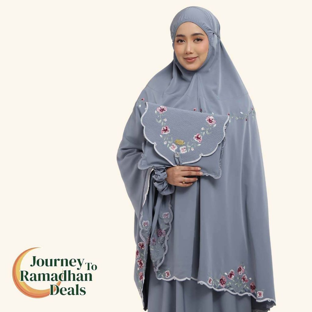 05_Telekung TCO Mekar Luxe Icy Gray