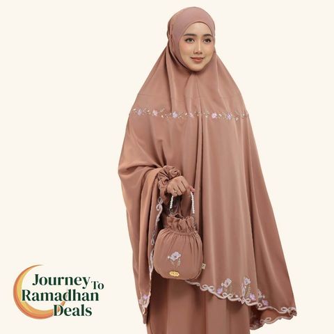 01_Telekung TCO Blossom Luxe Burnt Brick