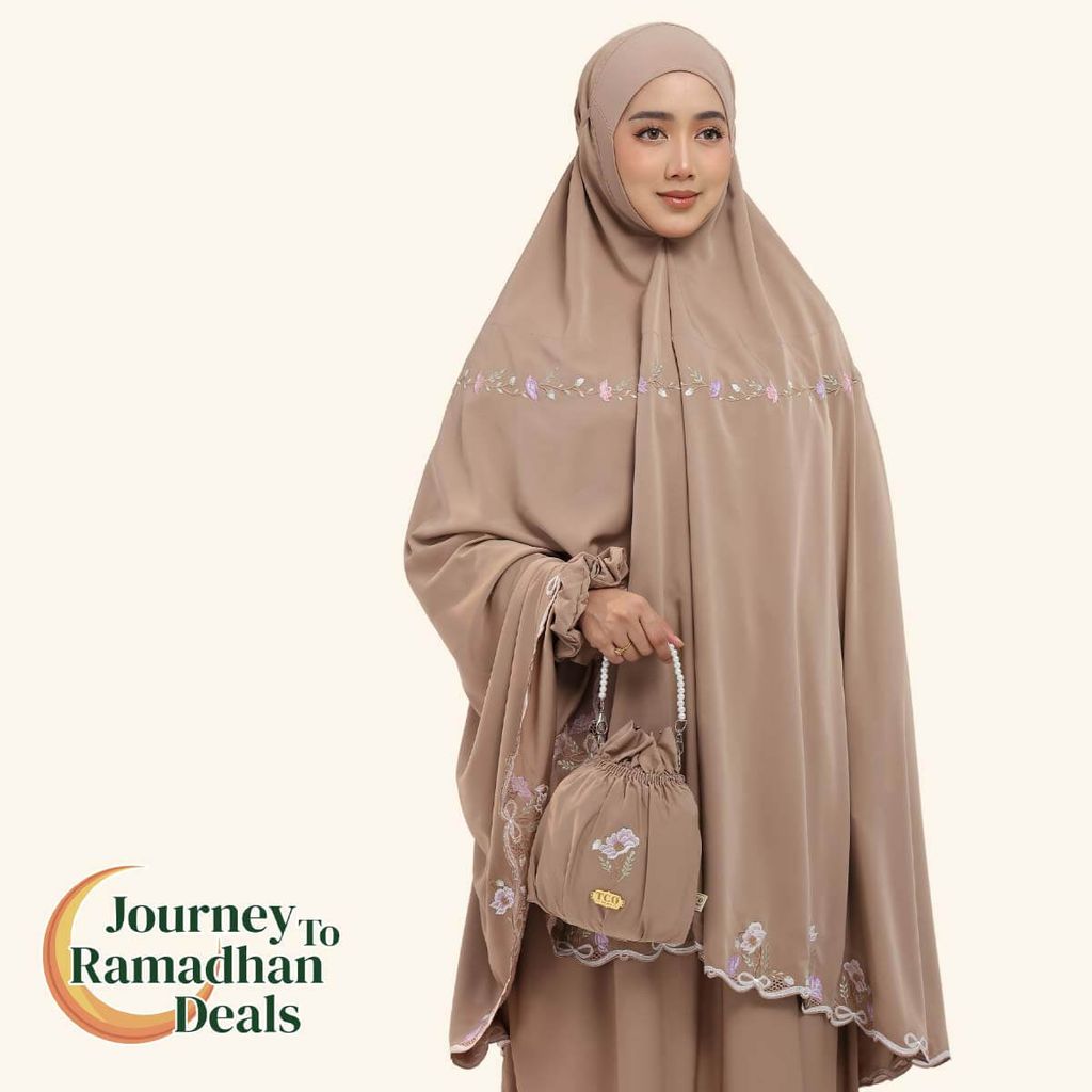 02_Telekung TCO Blossom Luxe Coco Mocha