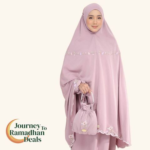 05_Telekung TCO Blossom Luxe Dusty Mauve