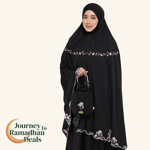 04_Telekung TCO Blossom Luxe Jet Black