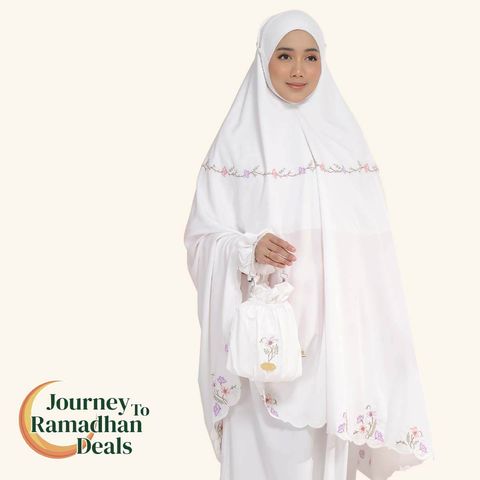 06_Telekung TCO Blossom Luxe Off White