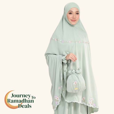 10_Telekung TCO Blossom Luxe Smoke Green