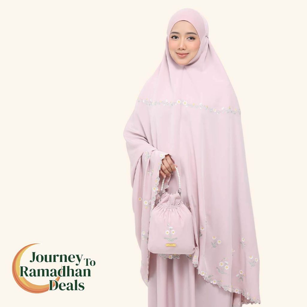 07_Telekung TCO Daisy Luxe Dusty Rose