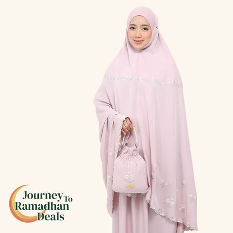 07_Telekung TCO Daisy Luxe Dusty Rose