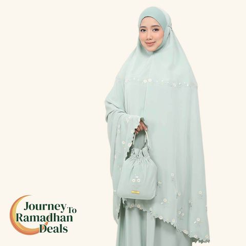 10_Telekung TCO Daisy Luxe Smoke Green