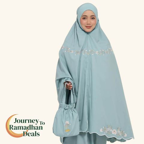 08_Telekung TCO Signature Camellia Frosty Aqua