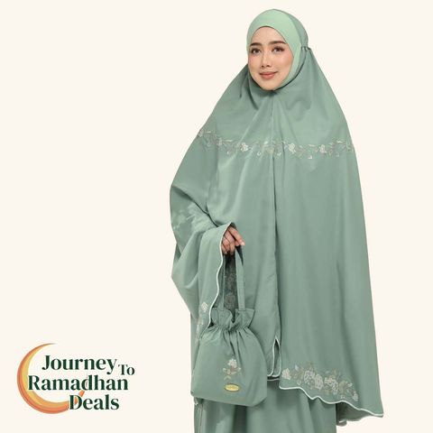 03_Telekung TCO Signature Camellia Moss Sage