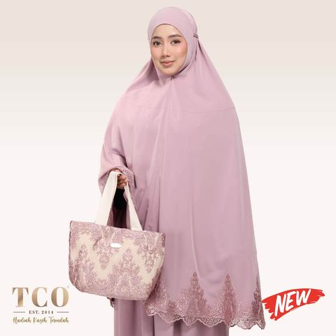 01_Telekung TCO Sera Luxe Dusty Mauve New