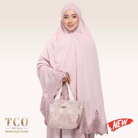 01_Telekung TCO Sera Luxe Dusty Rose New