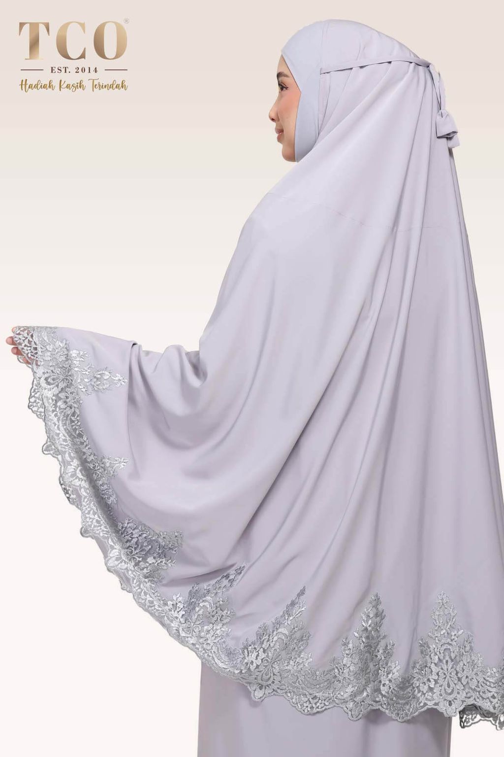 03_Telekung TCO Sera Luxe Gray Lilac