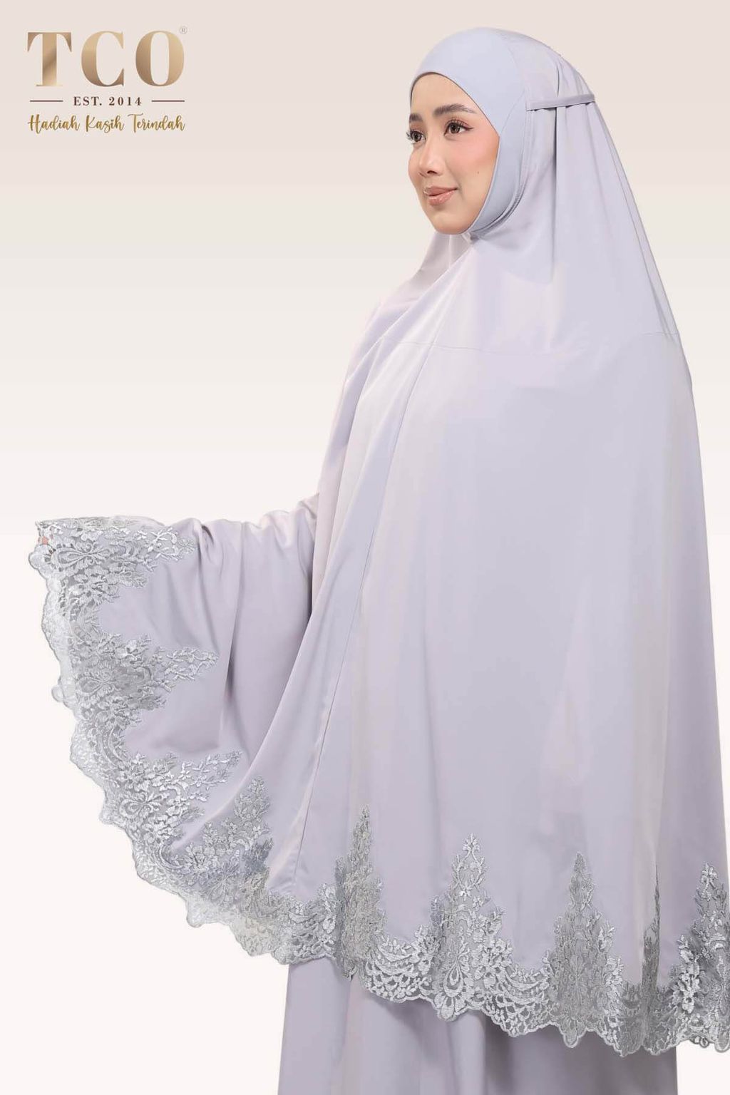 02_Telekung TCO Sera Luxe Gray Lilac