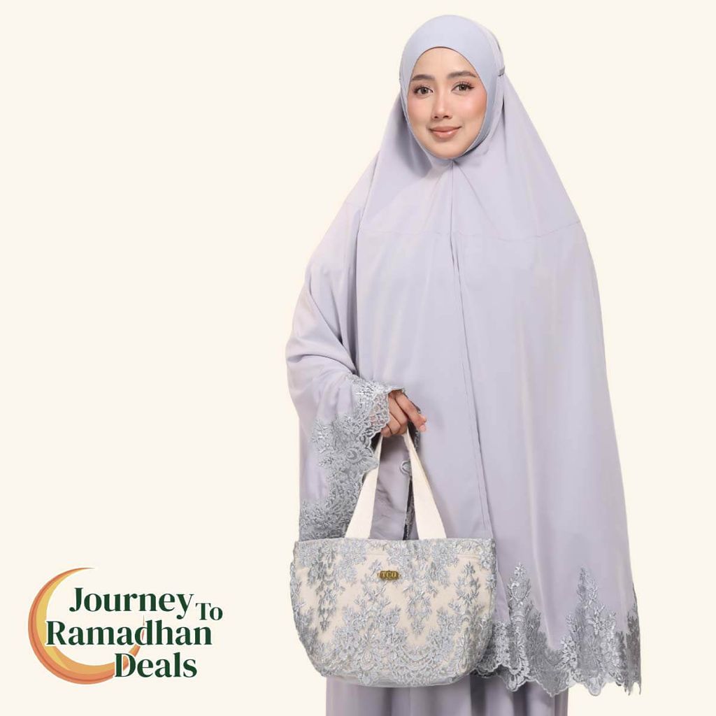 01_Telekung TCO Sera Luxe Gray Lilac